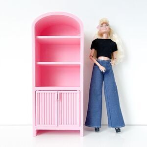 Armoire for Dolls 1:6 Scale Baby Pink Furniture 12” Barbie Integrity Blythe